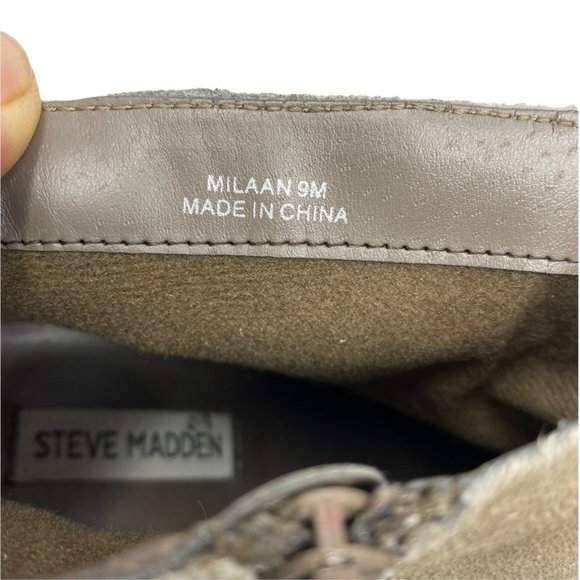 Steve Madden Milaan Brown Suede Ankle Booties Womens Size 9M  Steve Madden‎ Size 9 Milaan beige  Suede Zip Booties